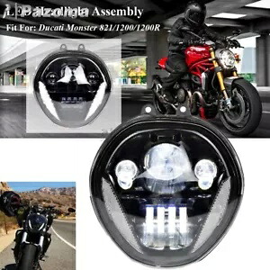 オートバイ LED ヘッドライト DRL ターンシグナル Ducati モンスター 821/1200/1200S/1200R Motorcycle LED Headlight DRL Turn Signal For Ducati Monster 821/1200/1200S/1200R 【並行輸入品】
