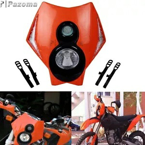 LED オレンジダートバイクオートバイヘッドライトランプ EXC EXC-F 125 200 250 300 LED Orange Dirt Bike Motorcycle Headlight Lamp For EXC EXC-F 125 200 250 300 【並行輸入品】
