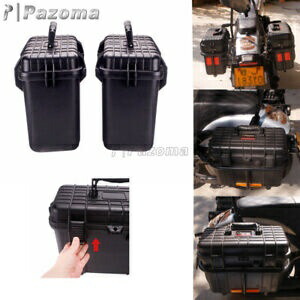 オートバイ収納左右サイドボックスサイドケースサドルバッグホンダヤマハBMW Motorcycle Storage Left Right Side Box Side Case Saddle Bag For Honda Yamaha BMW 【並行輸入品】