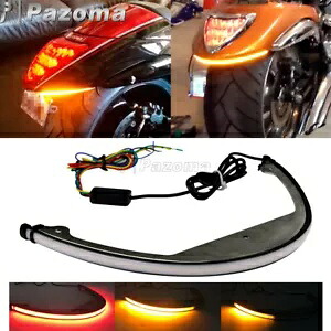 LED ブレーキターンシグナルフェンダーライトバーキットスズキブルバード M90 2009-2019 LED Brake Turn Signal Fender Light Bar Kits For Suzuki Boulevard M90 2009-2019 【並行輸入品】