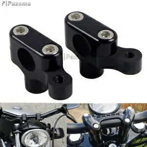 CNC アルミニウム ハンドルバー ライザー クランプ 1インチ バー ハーレー スポーツスター XL 1200 チョッパー用 CNC Aluminum Handlebar Risers Clamp 1\