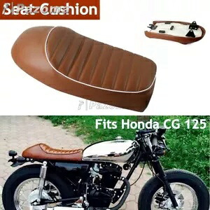 ブラウンオートバイこぶスタイル後部座席クッションソフトカフェレーサーホンダ CG125 Brown Motorcycle Hump Style Rear Seat Cushion Soft For Cafe Racer Honda CG125 【並行輸入品】