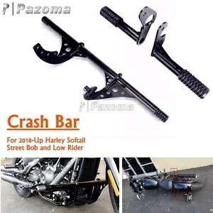 フロント & リア ハイウェイ クラッシュ バー セット ハーレー ソフテイル ストリート ボブ FXBB ローライダー用 Front & Rear Highway Crash Bar Set For Harley Softail Street Bob FXBB Low Rider 【並行輸入品】