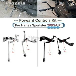 フォワードコントロールキット レバーリンケージ ハーレースポーツスター XL883 1200 2003-2022用 Forward Controls Kit Levers Linkages for Harley Sportster XL883 1200 2003-2022 【並行輸入品】