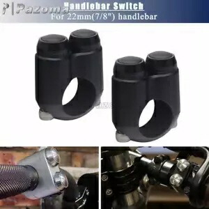 ブラック 7/8 インチ ハンドルバー ターンシグナル ハンドコントロール モメンタリ M スイッチ ヤマハ用 Black 7/8'' Handle Bars Turn Signal Hand Control Momentary M-Switch For Yamaha 【並行輸入品】