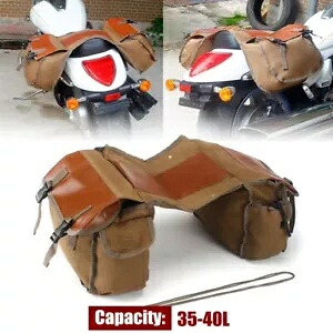 キャンバスサイクリングスクーター自転車リアラックバック収納パニアバッグシートサドルバッグ Canvas Cycling Scooter Bicycle Rear Rack Back Storage Pannier Bag Seat Saddlebag 【並行輸入品】