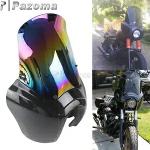 ハーレー ダイナ ストリート ボブ フロント ヘッドライト フェアリング 高さ 15 インチ フロントガラス付き 2006-17 For Harley Dyna Street Bob Front Headlight Fairing w/15\