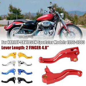 2フィンガー 4.8インチ ハンドレバー 1996-2003 ハーレー スポーツスター XL XLH 883/1200 モデル用 2 FINGER 4.8\