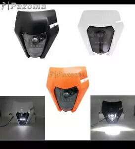 ユニバーサルモトクロス LED ヘッドライトヘッドランプフェアリング EXC XCW SX 125-450 Universal Motorcross LED Headlight Headlamp Fairing For EXC XCW SX 125-450 【並行輸入品】