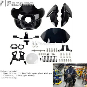 フロントアッパーロアーフェアリングセットキット ハーレーダイナローライダーS FXDLS 2016-2017用 Front Upper Lower Fairing Set Kits For Harley Dyna Low Rider S FXDLS 2016-2017 【並行輸入品】