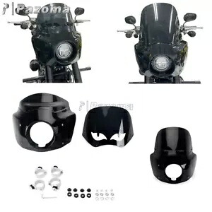 ハーレー ダイナ ワイド グライド EFI FXDWGI 用 12 インチ フロントガラス付きフェアリング Fairing w/ 12\