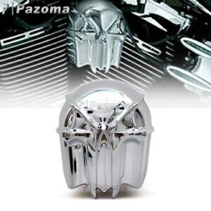 クローム スカル トランペット ホーン カバー ハーレー ソフテイル ツーリング ダイナ FXD 1992-2013用 Chrome Skull Trumpet Horn Cover For Harley Softail Touring Dyna FXD 1992-2013 【並行輸入品】