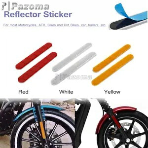 フロントフォーク脚反射ステッカーリフレクターダートバイクオートバイユニバーサル Front Fork Leg Reflective Sticker Reflector For Dirt Bike Motorcycle Universal 【並行輸入品】