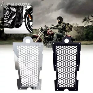 ABS オートバイラジエーターグリルオイルクーラープロテクターハーレーソフテイル 18-UP ABS Motorcycle Radiator Grille Oil Cooler Protector For Harley Softail 18-UP 【並行輸入品】