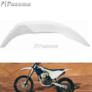 スーパーモト ユニバーサル フロントフェンダー マッドガード ホワイト ヤマハ WR250 WR450 YZ XT TTR用 Supermoto Universal Front Fender Mudguard White For Yamaha WR250 WR450 YZ XT TTR 【並行輸入品】