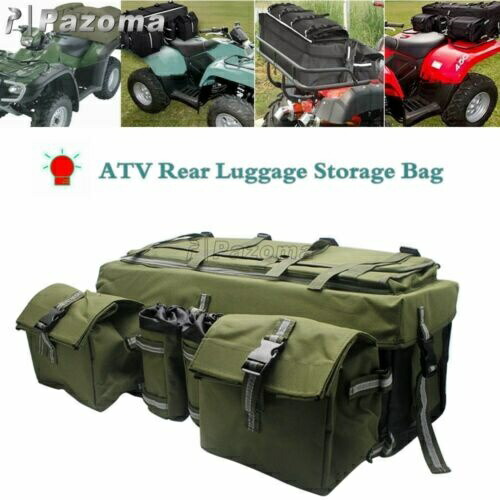 ATV 後部座席ラック貨物収納トランクボックス荷物パックバッグポラリス Can-Am ATV Rear Seat Rack Cargo Storage Trunk Box Luggage Pack Bag For Polaris Can-Am 【並行輸入品】