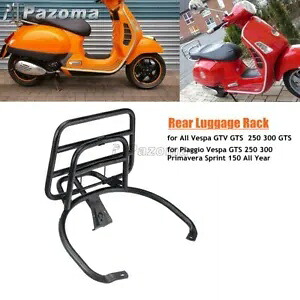 ブラックバイクリア荷物ラック GTS250 GTS300 GTV 250 300 Sprint 150 06-21用 Black Motorbike Rear Luggage Rack For GTS250 GTS300 GTV 250 300 Sprint 150 06-21 【並行輸入品】