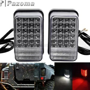 2x LED リアブレーキテールライト ヤマハ Rhino ウルヴァリン ワイキング グリズリー 350 700 用 2x LED Rear Brake Tail Light For Yamaha Rhino Wolverine Wiking Grizzly 350 700 【並行輸入品】