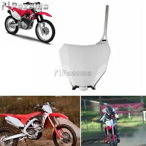 オートバイ ABS フロントナンバープレートホワイトホンダ CRF250R CRF450R ダートバイク Motorcycle ABS Front Number Plate White For Honda CRF250R CRF450R Dirt Bike 【並行輸入品】