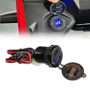 3.0 急速充電器デュアル USB 補助コネクタソケットホンダ CB500X 2021-2024 3.0 Quick Charger Dual USB Auxiliary Connector Socket For HONDA CB500X 2021-2024 【並行輸入品】