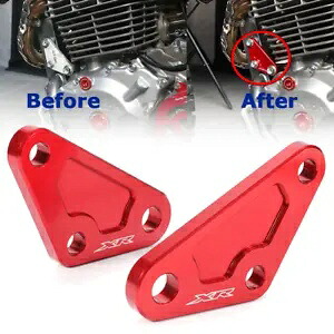 ホンダ XR400R 400 R 1996-2004 CNC レッドエンジンハンガープレートマウントブラケット 2 個 For HONDA XR400R 400 R 1996-2004 CNC Red Engine Hanger Plate Mount Bracket 2PCS 【並行輸入品】