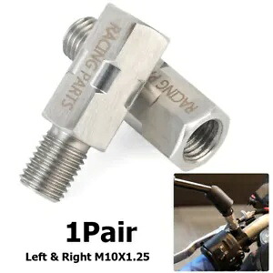 2 個オートバイミラーアダプターボルトネジ 10 ミリメートル男性女性標準 M10X1.25 2Pcs Motorcycle Mirror Adapter Bolts Screws 10mm Male Female Standard M10X1.25 【並行輸入品】 32,890円