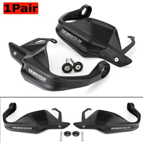 黒ハンドルバーハンドガードライザー延長シールド BMW G310GS 2021-2024 1 ペア Black Handlebar Hand Guard Riser Extension Shield For BMW G310GS 2021-2024 1Pair 【並行輸入品】
