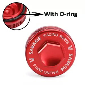 CNC 赤タペットアジャスターキャップバルブカバー調整穴ホンダ XR 650 L/600 R CNC Red Tappet Adjuster Cap Valve Cover Adjusting Hole For HONDA XR 650 L /600 R 【並行輸入品】