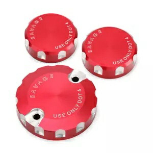 CNC フロントリアブレーキリザーバーカバー レッド アプリリア RSV 1000 R Mille 1200 Dorso用 CNC Front Rear Brake Reservoir Cover Red For Aprilia RSV 1000 R Mille 1200 Dorso 【並行輸入品】