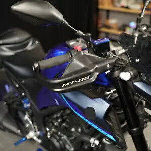 ヤマハ MT-03 MT03 320 MT-25 MT25 250 ハンドルバーハンドガードプロテクターブラック For YAMAHA MT-03 MT03 320 MT-25 MT25 250 Handlebar Hand Guards Protector Black 【並行輸入品】