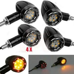 4 個オートバイ LED ターンシグナルブレーキライトインジケーターウインカーハーレーホンダ用 4Pcs Motorcycle LED Turn Signal Brake Lights Indicator Blinkers For Harley Honda 【並行輸入品】