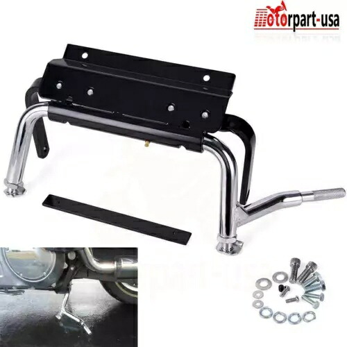 ハーレー ツーリング ロードキング エレクトラ ストリート グライド用クローム センター スタンド サービス Chrome Center Stand Service For Harley Touring Road King Electra Street Glide 【並行輸入品】