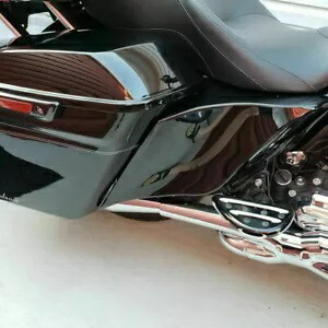 ストレッチ拡張サイドカバーパネルハーレーツーリングエレクトラグライド 1989-2013 用 Stretched Extended Side Covers Panel For Harley Touring Electra Glide 1989-2013 【並行輸入品】