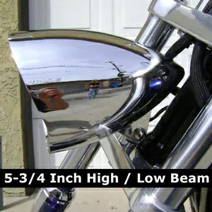 クローム 5.75 弾丸ヘッドライト ハーレー スポーツスター XL ダイナ ソフテイル チョッパー ボバー用 Chrome 5.75 Bullet Headlight For Harley Sportster XL Dyna Softail Chopper Bobber 【並行輸入品】