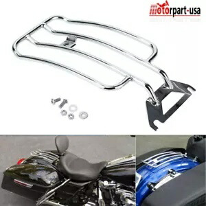 フェンダーソロシートリア荷物ラックハーレーツーリングロードキンググライド 1998-2008 Fender Solo Seat Rear Luggage Rack For Harley Touring Road King Glide 1998-2008 【並行輸入品】