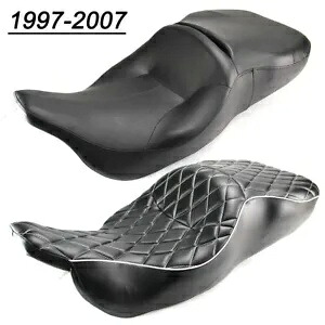 ハーレーエレクトラグライドウルトラクラシック97-07用ツーアップドライバーライダー助手席 Two-Up Driver Rider Passenger Seat For Harley Electra Glide Ultra Classic 97-07 【並行輸入品】