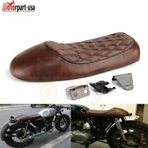 こぶフラットブラットサドルヴィンテージシートカフェレーサーオートバイホンダスズキヤマハ Hump Flat Brat Saddle Vintage Seat Cafe Racer Motorcycle For Honda Suzuki Yamaha 【並行輸入品】