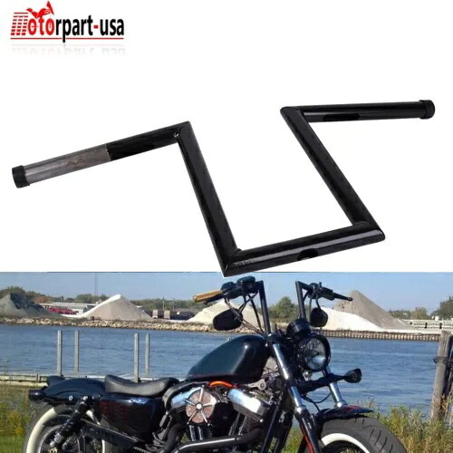 オートバイ 10.5インチ ライズ エイプ ハンガー ハンドルバー 25MM ハーレー スポーツスター ソフテイル FLS用 Motorcycle 10.5\
