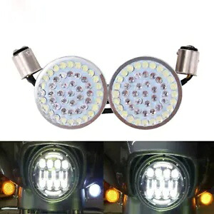 2x LED ターンシグナル ライト ウインカー 1157 弾丸 ハーレー ツーリング ソフテイル ダイナ用 2x LED Turn Signals Lights Blinker 1157 Bullet For Harley Touring Softail Dyna 【並行輸入品】