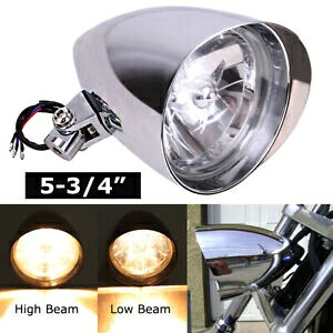 ハーレーボバーチョッパーソフテイルスポーツスターXL用クロームブレットヘッドライトアセンブリ Chrome Bullet Headlight Assembly For Harley Bobber Chopper Softail Sportster XL 【並行輸入品】