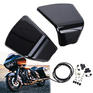 ビビッドブラックインナーフェアリンググローブボックスドアハーレーツーリングロードグライド1998-13用 Vivid Black Inner Fairing Glove Box Doors For Harley Touring Road Glide 1998-13 【並行輸入品】