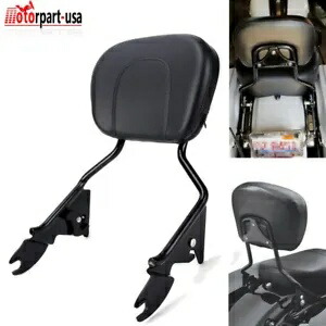 ハーレーツーリングロードキングストリートグライド09+用ブラック乗客バックレストシーシーバー Black Passenger Backrest Sissy Bar For Harley Touring Road King Street Glide 09+ 【並行輸入品】