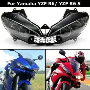 ヘッドライトヘッドランプアセンブリヤマハ 2003-2005 YZF-R6 & 2006-2009 YZF R6S Head Light Head Lamps Assembly For Yamaha 2003-2005 YZF-R6 & 2006-2009 YZF R6S 【並行輸入品】