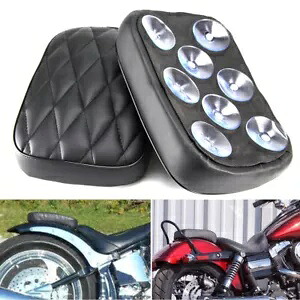 ダイヤモンド助手席ソロシートピリオンパッド 8 吸盤ハーレーオートバイ用 Diamond Passenger Solo Seat Pillion Pad 8 Suction Cups for Harley Motorcycle 【並行輸入品】