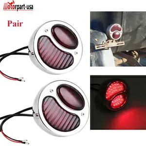 モード A ステンレス鋼ラットロッドトラックテールライトブレーキランプフォード 1928-1931 Mode A Stainless Steel Rat Rod Truck Tail Lights Brake Lamps For Ford 1928-1931 【並行輸入品】