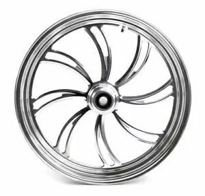Ultima ポリッシュ ビレット 21 3.5 ボルテックス フロント ホイール リム シングル ディスク ハーレー カスタム Ultima Polished Billet 21 3.5 Vortex Front Wheel Rim Single Disc Harley Custom 【並行輸入品】