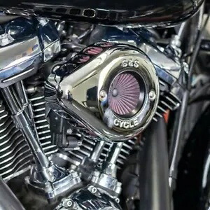 S&S サイクル クローム エア スティンガー ステルス クリーナー フィルター 08-17 ハーレー ツーリング ソフテイル S&S Cycle Chrome Air Stinger Stealth Cleaner Filter 08-17 Harley Touring Softail 【並行輸入品】