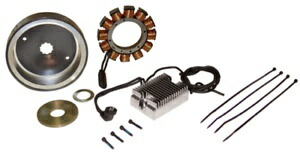 クローム 32 アンペア充電システム 1970-1999 ハーレー エボ エボリューション ショベルヘッド ビッグ ツイン Chrome 32 Amp Charging System 1970-1999 Harley Evo Evolution Shovelhead Big Twin 【並行輸入品】