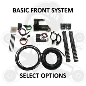 Dirty Air ハーレー ツーリング バガー フロント エアライド ショック サスペンション キット パッケージ 80+ Dirty Air Harley Touring Bagger Front Air Ride Shocks Suspension Kit Package 80+ 【並行輸入品】