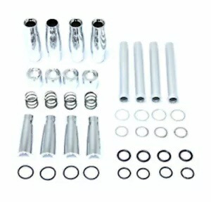 ビレットクロームプッシュロッドチューブ交換カバーキットハーレーソフテイルダイナツーリングFXR Billet Chrome Pushrod Tube Replacement Cover Kit Harley Softail Dyna Touring FXR 【並行輸入品】
